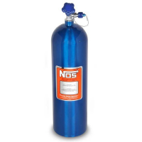 [Elektrická modrá Nitrous láhev s odfukem 7L]