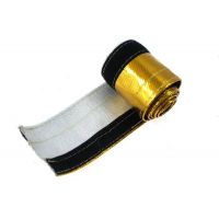 [TurboWorks Heat resistance hose cover 45mm x 1m Gold]