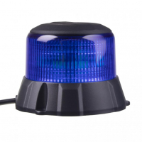 [Robustní modrý LED maják, černý hliník, 48W, ECE R65]