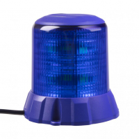 [Robustní modrý LED maják, modrý hliník, 96W, ECE R65]