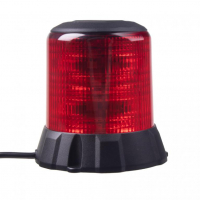 [Robustní červený LED maják, černý hliník, 96W, ECE R65]