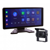 [Set monitor 10,36" 1x 4PIN s Apple CarPlay, Android auto, Bluetooth, + kamera + 15m kabel]