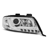 [Svetlomety Tube Light Drl Chrome Pre Audi A6 06.01-05.04]