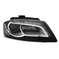 [Svetlomety True Drl Black Pre Audi A3 8P 08-12]