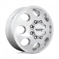 [AMERICAN RACING AR204 BAJA DUALLY - POLISHED - FRONT]