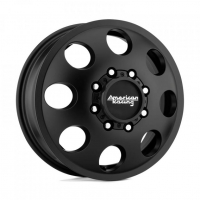 [AMERICAN RACING AR204 BAJA DUALLY - SATIN BLACK - FRONT]