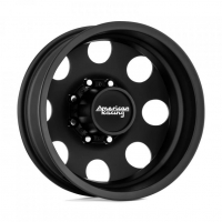 [AMERICAN RACING AR204 BAJA DUALLY - SATIN BLACK - REAR]