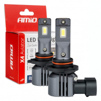 [LED žiarovky X4-series AVIATOR HB3 9005/HIR1 9011/H10 6500K max 44W AMIO-03766]