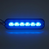 [PREDATOR 6x4W LED, 12-24V, modrý, ECE R65]