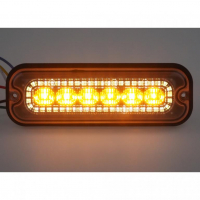 [Přední bílé obrysové LED světlo s výstražným oranžovým světlem, 12-24V, ECE R65]
