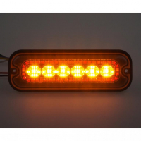 [Zadní červené obrysové LED světlo s výstražným oranžovým světlem, 12-24V, ECE R65]