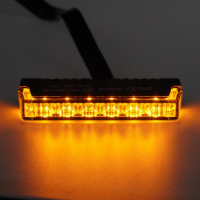 [PROFI SLIM výstražné LED světlo vnější, do mřížky, oranžové, 12-24V, ECE R65]