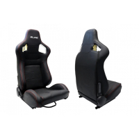 [Racing seat SLIDE BLACK PVC Damaged]