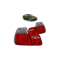 [Svetlá BMW 3 E46 Zadné LED Červené-Priehľadné]