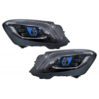 [Full LED svetlomety vhodné pre Mercedes S-Class W222 (2013-2017) Dynamické svetlo čierne so smerovkou facelift look]