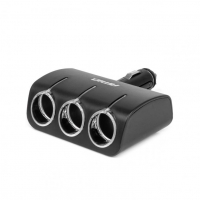 [Triple extension socket 12/24V 120W 90° AMIO-04358]