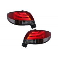 [LED zadné svetlá vhodné pre Peugeot 206 HatchBack 3 / 5 Door (10.1998-2004) Červená Biela]