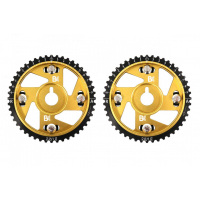 [Brian Crower Adjustable Cam Gears - Gold Anodize (Toyota 2JZgte) - Pair BC8830]