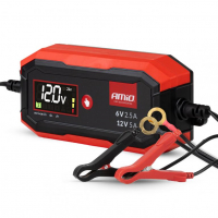 [Digital battery charger AGM GEL STD LiFePo4 MAX 5A 6/12V PRO AMIO-04527]