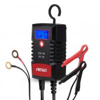 [Digital battery charger AGM GEL STD LiFePo4 MAX 4A 6/12V PRO HOOK AMIO-04531]