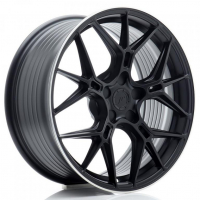 [JAPAN RACING JR51 - SATIN BLACK W/ MACHINED LIP]