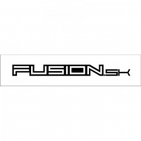 [Nálepka Fusion logo - ploter čierna 1,9 x 20cm]