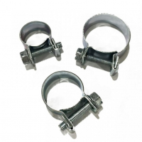 [Mini pozinkované spony PRO-F pre dokonalé utesnenie malých priemerov hadíc 19-21 mm]