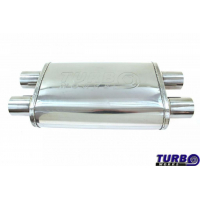 [Centrálny tlmič výfuku TurboWorks LT-01 Dual (2") Dual (2") X-Pipe]