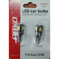 [Led Vertex Canbus 5Smd 5730 T10 (W5W) White]