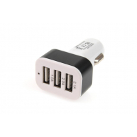[Nabíječka telefonu 3xUSB bílá PCH-03]
