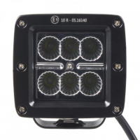 [LED svetlo štvorcové, 6x3W, 82x75x72mm, ECE R10]