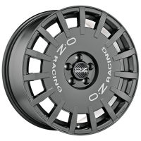 [OZ RALLY RACING - DARK GRAPHITE SILVER LETTERING]