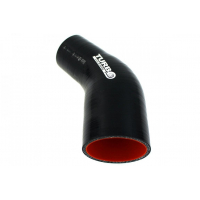 [Silikónové Redukčné koleno TurboWorks Pro Black 45° - 15 na 20mm (0,59") na (0,78")]