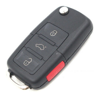 [Náhr. obal klíče pro Škoda, VW, Seat, 4-tlačítkový]
