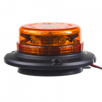 [LED maják, 12-24V, 12x3W oranžový, magnet, ECE R65]