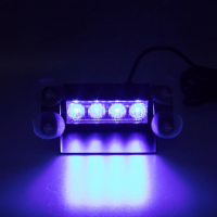 [PREDATOR LED vnútorná, 4x3W, 12-24V, Modrá, 146mm]