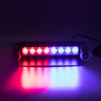 [PREDATOR LED vnútorný, 8x3W, 12-24V, Červeno-Modrý, 240mm]