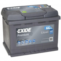 [Baterie EXIDE PREMIUM CARBON 12V 64Ah / 640A EA640]