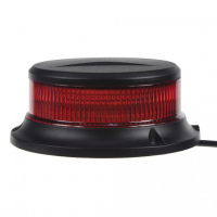 [LED maják, 12-24V, 18x1W červený, magnet ECE R10]