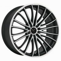 [CORSPEED LE MANS - MATTBLACK-POLISHED / COLOR TRIM WEISS]