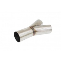 [Rozdvojka výfukového potrubia 45? z 51mm na 2x51mm 304SS]