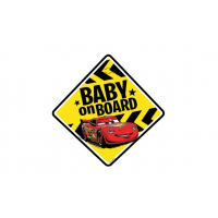 [Tabuľka do auta - Dieťa v aute - BABY ON BOARD CARS]