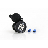 [Autonabíjačka do zapaľovača s krytkou 2xUSB 12/24V]