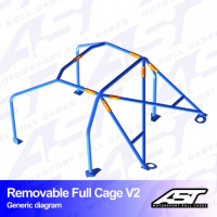 [Roll Cage VW Polo (6N) 3-doors Hatchback REMOVABLE FULL CAGE V2]