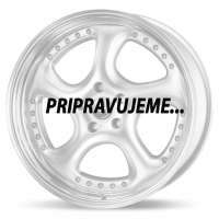 [RH RIMS TURBO P - SILVER WITH STAINLESS LIP]