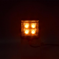 [Externé výstražné svetlo LED, oranžové, 12-24 V, ECE R65]