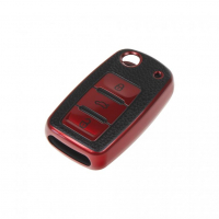 [TPU obal pro klíč Škoda, VW, Seat, červený]