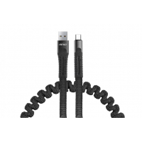 [Krútený kábel USB+Apple lightning 120cm FullLINK UC-13]