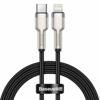 [BASEUS USB-C to Lightning kabel Cafule, PD, 20W, 100 cm, černý]