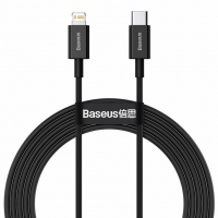 [BASEUS USB-C to Lightning kabel Superior Series, 20W, PD, 200 cm, ČERNÝ]